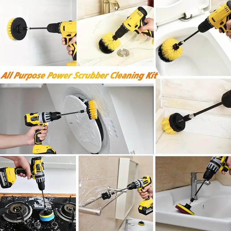 23-Piece Electric Drill Brush Set for Car Cleaning and Polishing