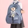 Zaino per la scuola primaria femminile Zaino leggero per studenti Zaino carino con orso