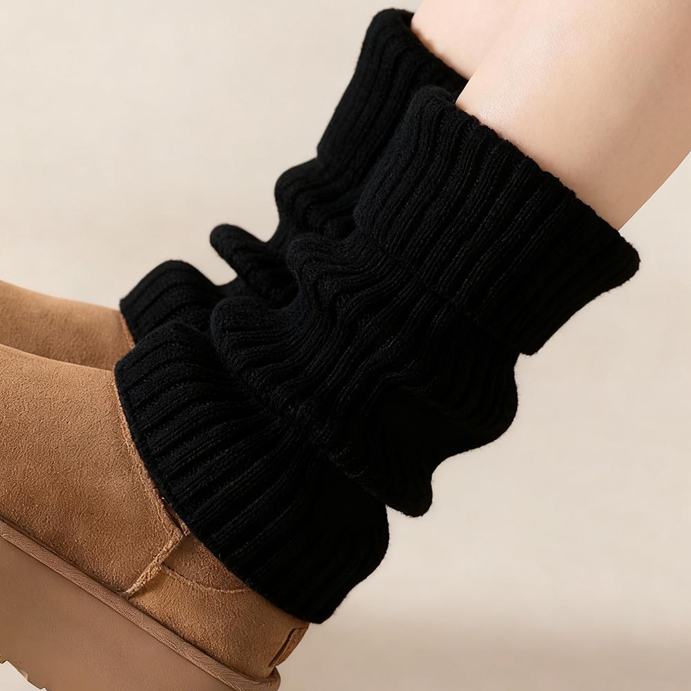 

1 Pair Classic Knit Leg Warmers Rib-Knit Knee-High Leg Warmer Socks Women s Stockings Knitted knee high socks for comfort 35-39