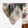 91 Retro Double-sided Velvet Large Square Scarf Women's New Spring and Autumn Foreign Style Fashion Cashew Flower Silk Scarf Neck Scarf Shawl