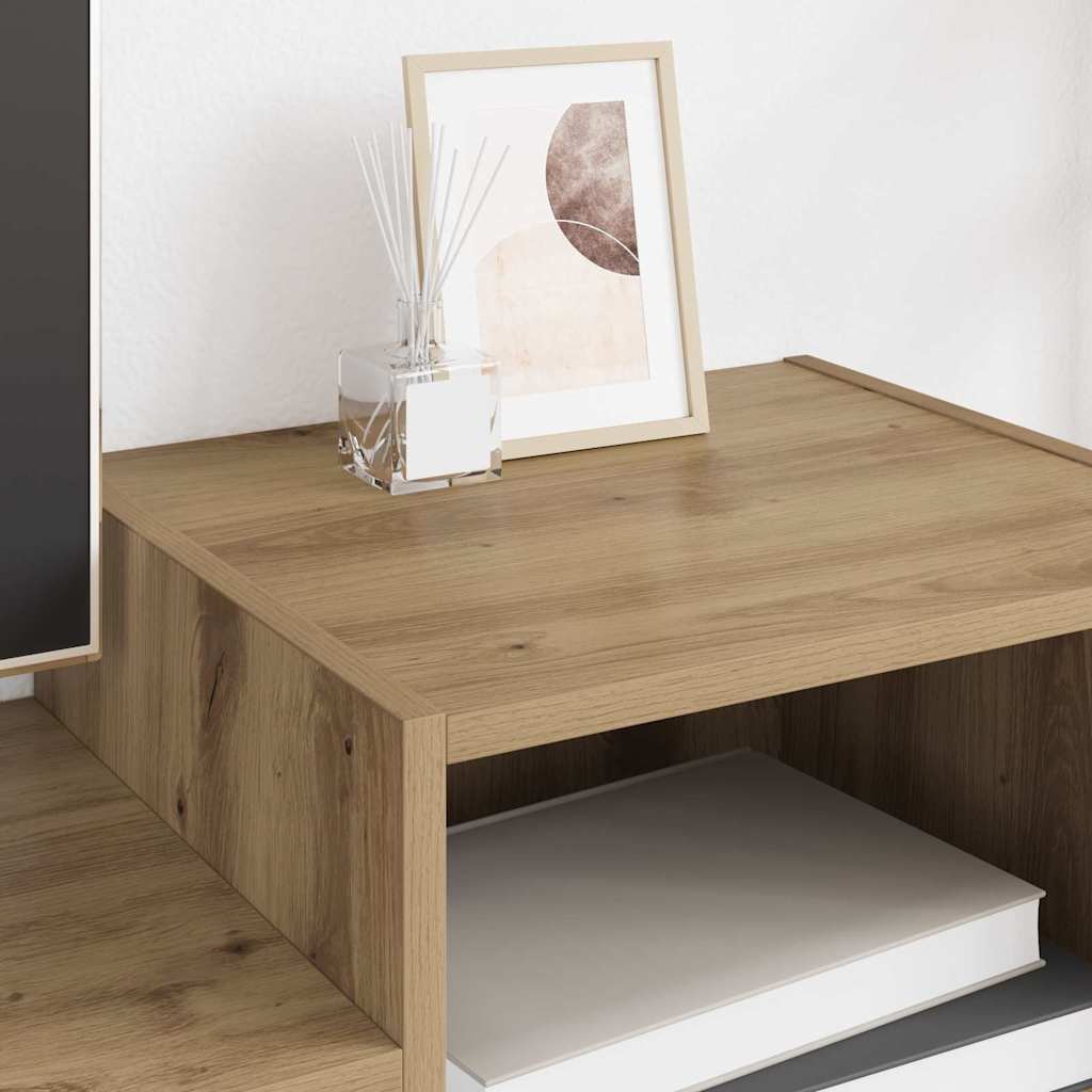 TV Stand 160 X 35 X 55 Cm Artisan Oak Engineered Wood