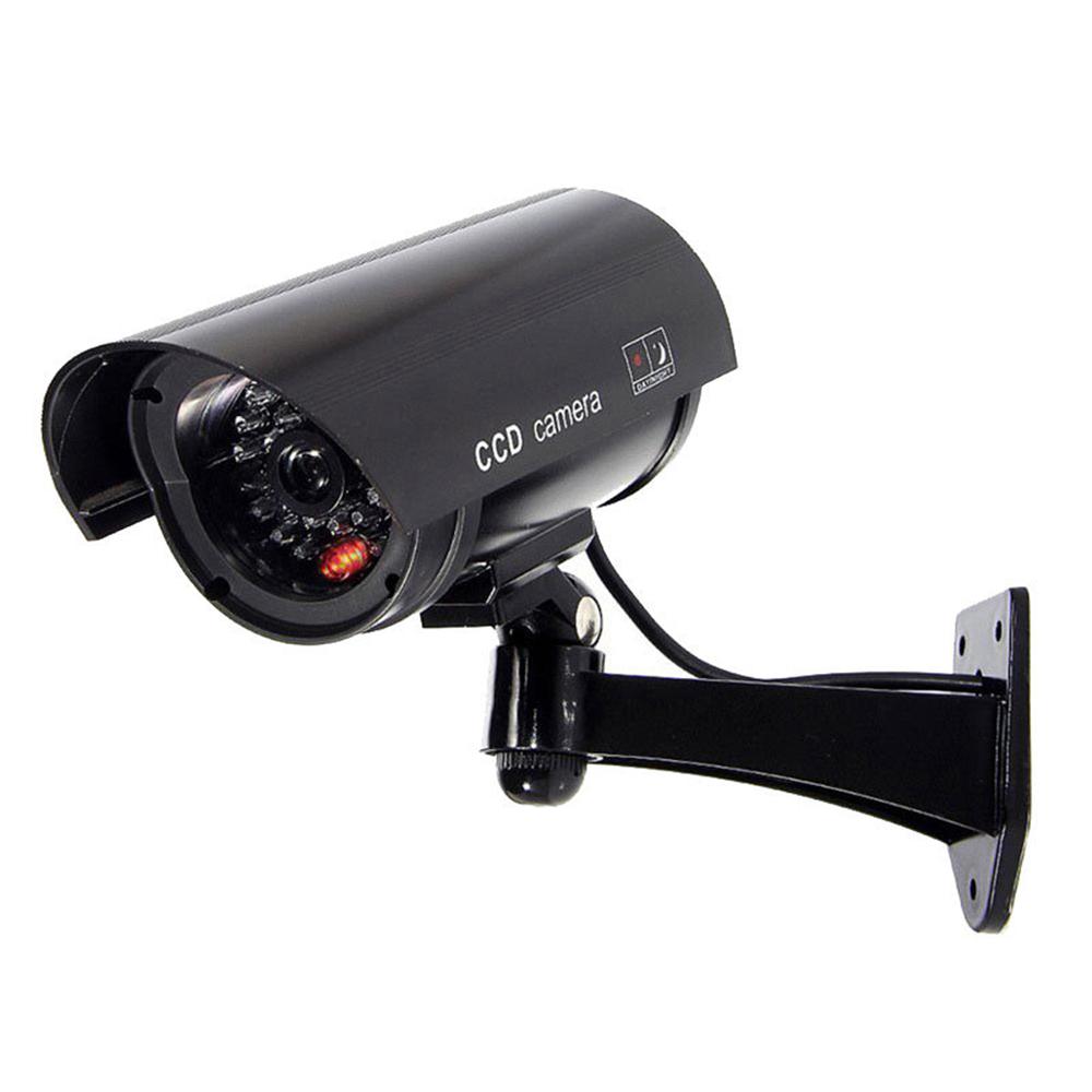 Dummy Camera Surveillance Cameras with Flashing LED Simulation Realistic Camera