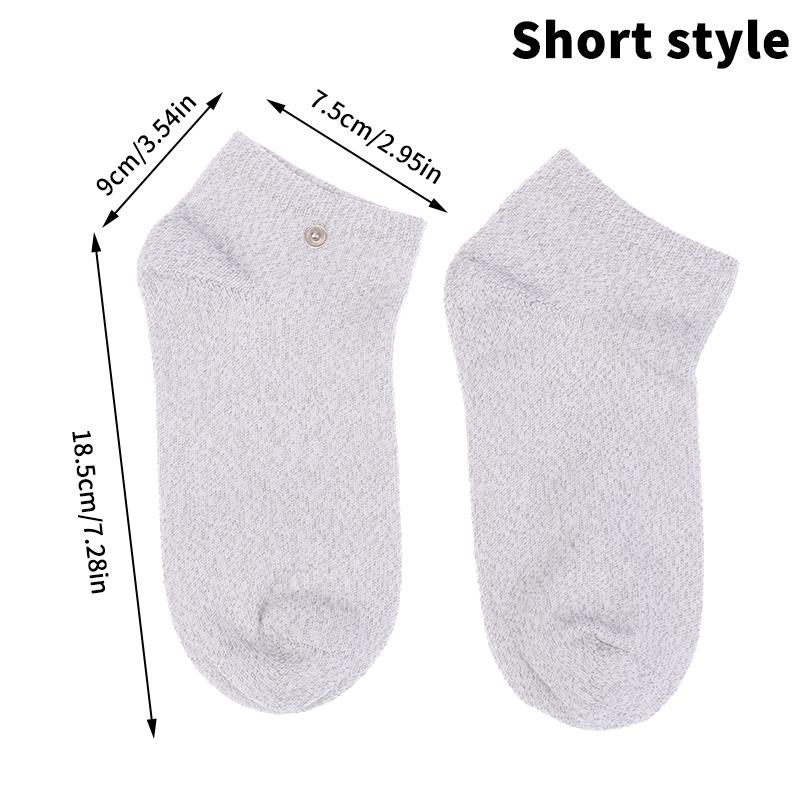 

1Pairs Conductive Silver Fiber Socks Electric Foot Massage Sock Cable Electrode Pads For Digital Massager Muscle Relax