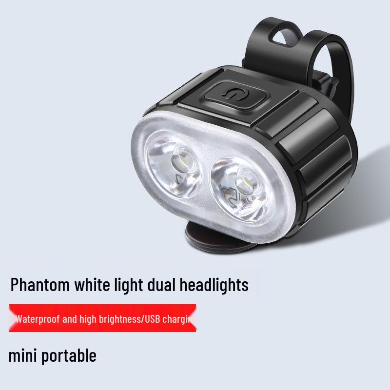 USB Rechargeable High Brightness Bicycle Front & Rear Lights for Night Riding