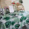 Plastic Tablecover Disposable Table Decorative Cloth Palm Leaves Tablecloth  Birthday/weeding Party