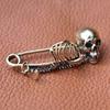 Skull Enamel Pin Badge Brooch Couple Jewelry Gift Scarf Dress Lapel Pin Ornament