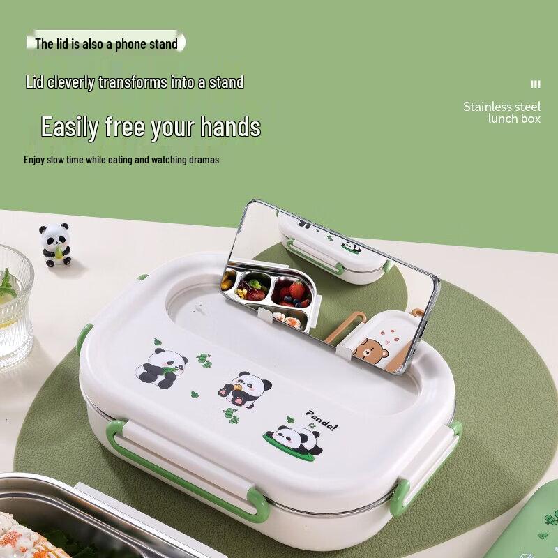 Panda 316 Stainless Steel Insulated Four-Compartment Lunch Box