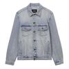 Single Breasted Collar Pocket Long Sleeve Denim Jacket Women Jackets Blue WD-DJ2-24-348-W-SK