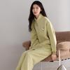 Women's Three-Layer Winter Warm Long Sleeve Zip-Up Homewear Set