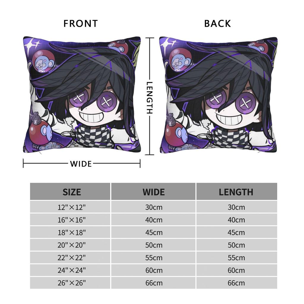 Anime Danganronpa Kawaii Pillow Cover Cute Funny Pillow Case For Sofa Home Decoration Design Cushion Cover Birthday Gift