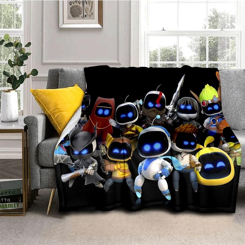 New 29 Style Astro Bot Game Cartoon Robot Gift Blanket,Soft Throw Blanket for Home Bedroom Bed Sofa Travel Picnic Cover Kids