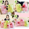 Adorable Peach Capybara Plush Toy Soft Pillow Doll In Green And Pink Colors