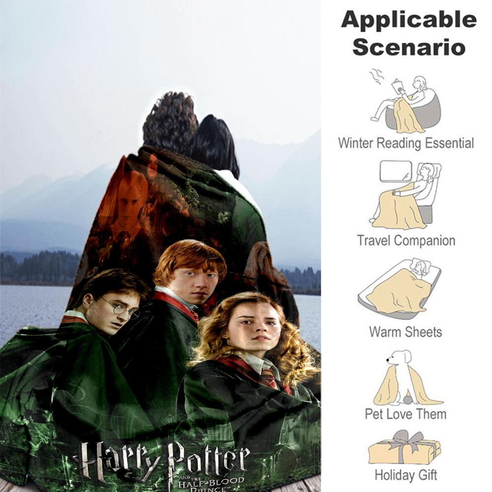 1pc Harry Potter Half Blood Prince Outdoor Flannel Throw Blanket All Season Soft Warmth,Home Decor 1031059