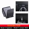 Haken für Tesla Model Y 2026 Juniper Zubehör Handschuhfach Versteckter Hakenclip für Tesla Model 3 2026-2026 Highland Zubehör
