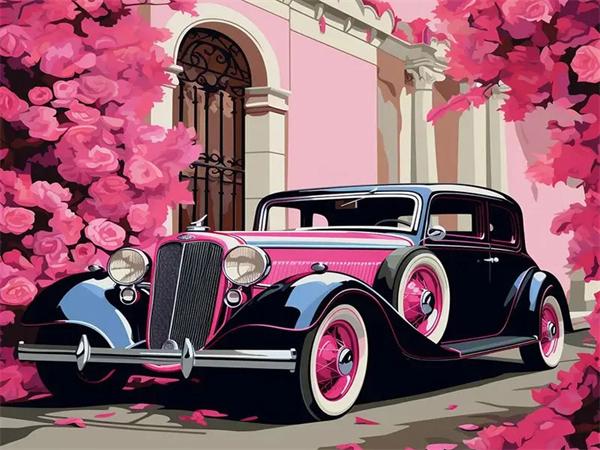 5D Diamond Painting New Arrivals Car Rose Home Decor Embroidery Mosaic Flower Landscape Wall Art