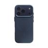 Compatibile con Apple 17: Custodia protettiva per iPhone 16 con finitura opaca effetto pelle, nebbia ghiacciata, anello magnetico metallico per obiettivo, foro grande.