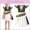 Kpop Demon Hunters Mädchen Sommer Cartoon Prinzessinnenkleid mit Faltenstoff für Kleinkinder