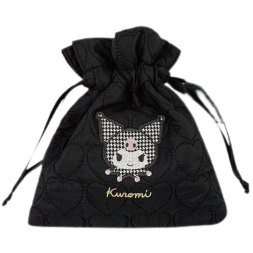 Marimo Craft Sanrio Monotone Series Kuromi Drawstring W170 X Bag, H200mm, SRTZ-252