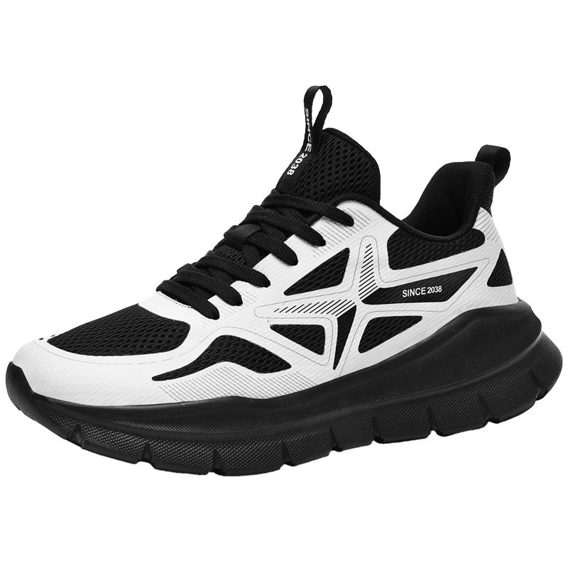Mesh Men s Shoes Thick-Soled Breathable Mesh Travel Shoes Men s Thick-Soled Running Shoes Men s Lightweight Casual Sports Women 47