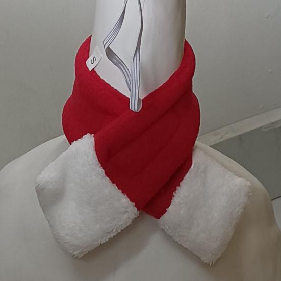 Christmas Porch Goose Outfits Santa Hat with Scarf Festive Costume Yard Goose Statue Clothes for 23" Goose Statue Patio Lawn Garden Decoration