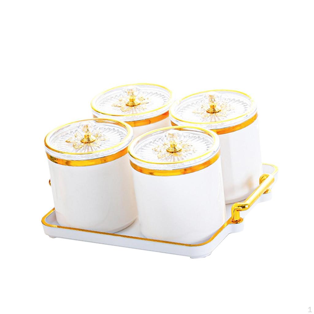 Dried Fruit Plate Airtight Pantry Jar Food Storage Box Kitchen Round Sealed Container