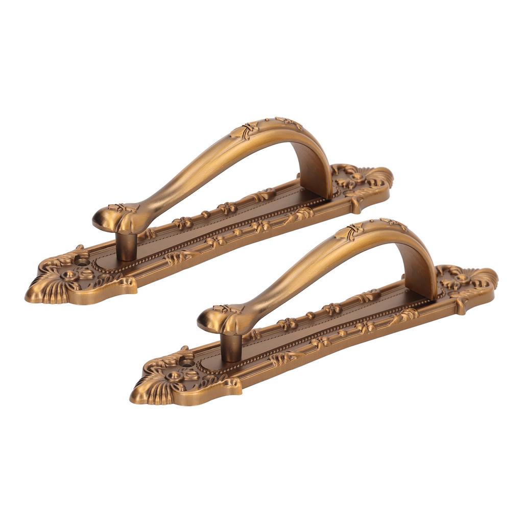 2 Set Sliding Barn Door Handles and Pulls Aluminum Alloy Bronze Pull Handle for Sliding Doors Gates