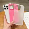 Lightweight Shockproof PP Phone Case for iPhone 15 14 13 Pro Max Solid Color Matte Cover
