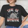 Unisex Unisex Graphic Printing Seal Of Approval Tee T Shirt Cotton Tshirts Clothes