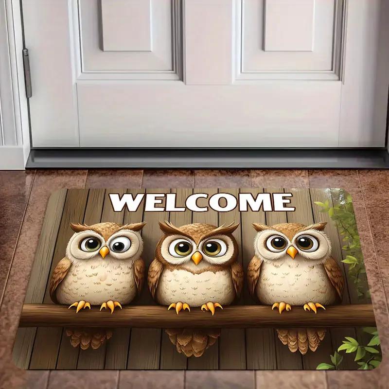 Verzauberter Wald Pilz Design Rutschfeste Teppichmatte Langlebig für Wohnzimmer Maschinenwaschbar Dekorative Teppichmatte Sehr Lustig