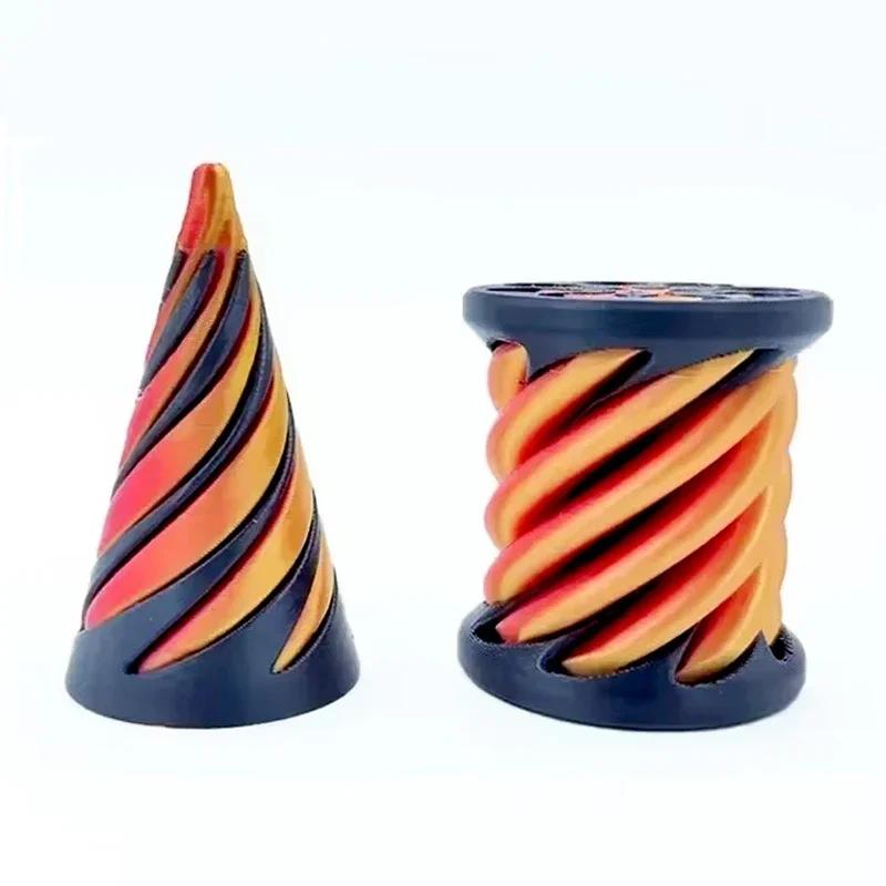 

Kids 3D Imprimé cône en spirale jouet agité impossible la pyramide Pyramide Sculpture Antistress soulageant le jeu Adultes Toys