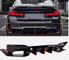 Gloss Black Carbon Fiber Rear Diffuser Spoiler for BMW 5 Series G30/G38 2018-2025