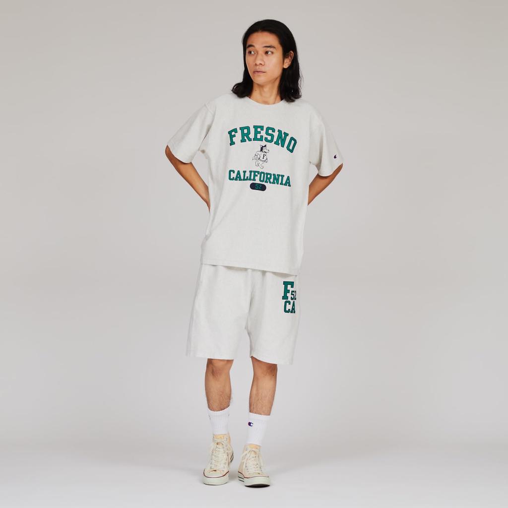 Champion Reverse Short Sleeve Crew Relax Graphic Size Weave® T-Shirt, Neck, 100% Cotton, USA, 9.4oz, Fit, Print, C3-B303-810-XL