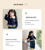 2025 New Girls' Korean Style Casual Sweatshirt and Jeans Set - Fashionable Autumn Outfit for Kids