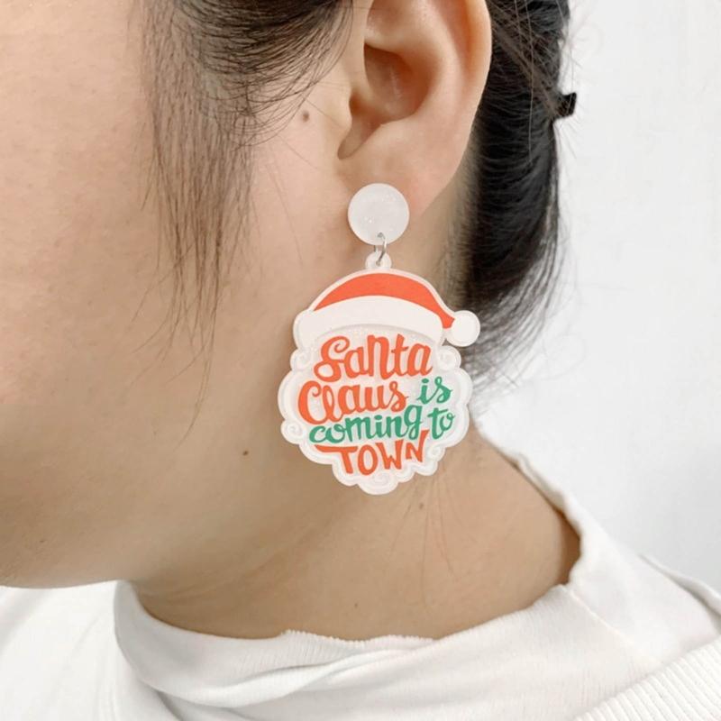 Fashion Dangle Earrings Tree Alpacas Gingerbreads Man Earrings Statement Jewelry