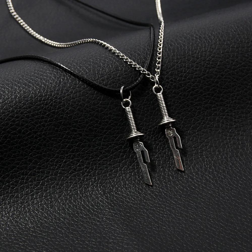 Anime Jujutsu Kaisen Necklace Fushiguro Jiner Tian Nihoko Cos Clavicle Chain Wanli Lock Weapon Model Pendant Jewelry Accessories