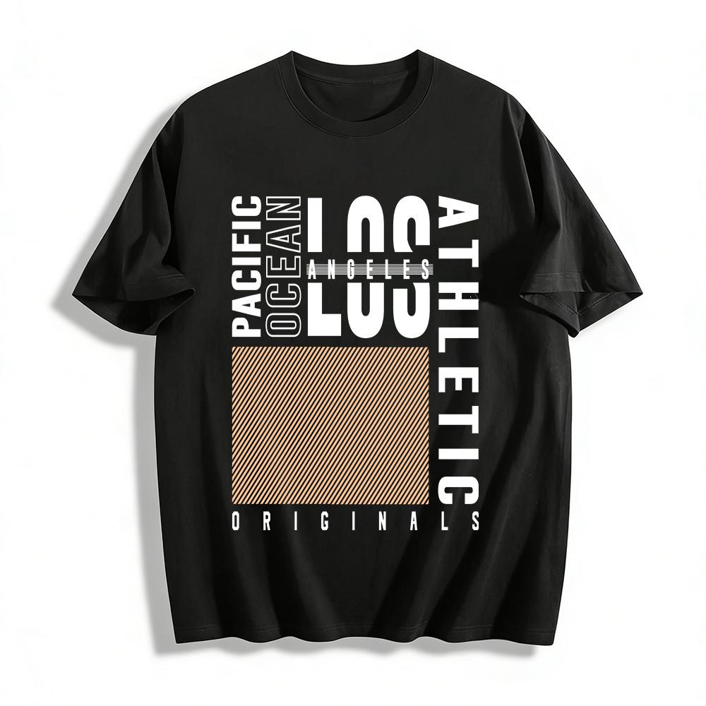 

Minimalist Diagonal Texture Casual Loose-fit Daily Top Pure cotton T-shirt XXS