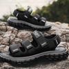 Men Sandal Casual Fashion Sandals Summer Outdoor Soft Non-slip Wear-resistant Beach Shoes Webbing Upper Two-wear Sandals