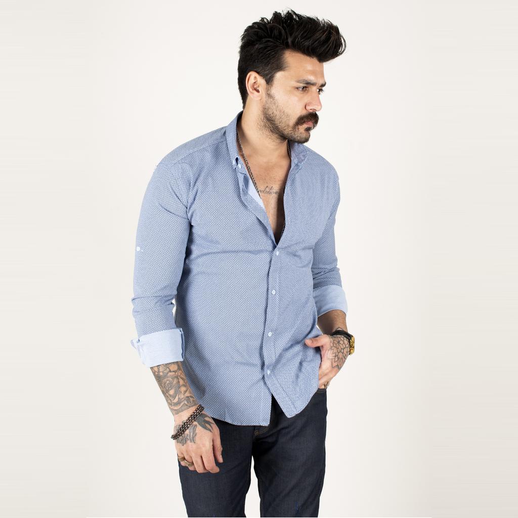 mens cotton lycra shirts