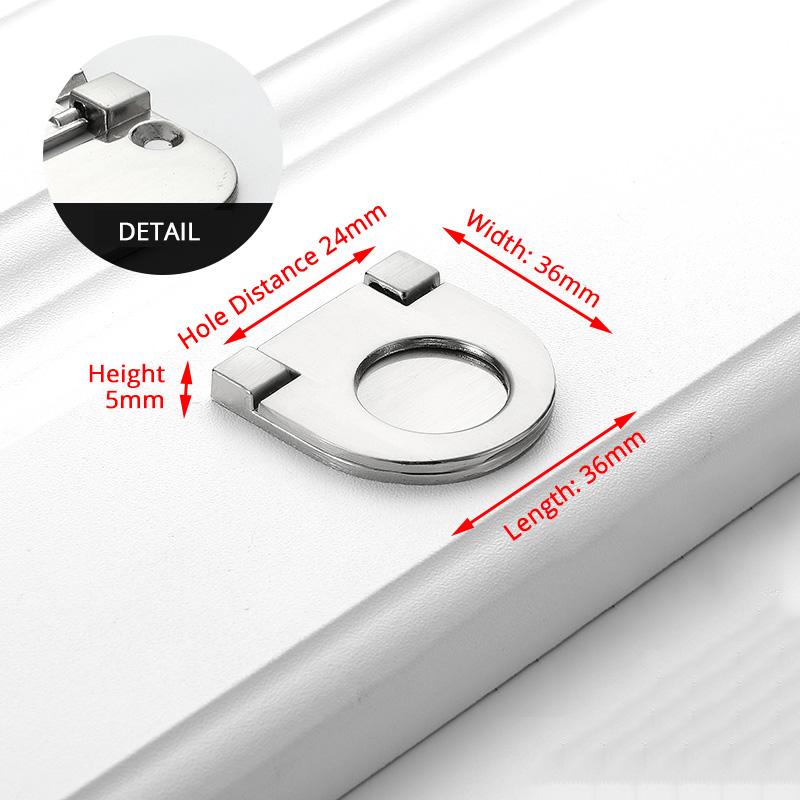 KAK Zinc Alloy Cabinet Knobs and Handles Tatami Hidden Door Handles Kitchen Handles Black Drawer Knobs Furniture Handle Hardware