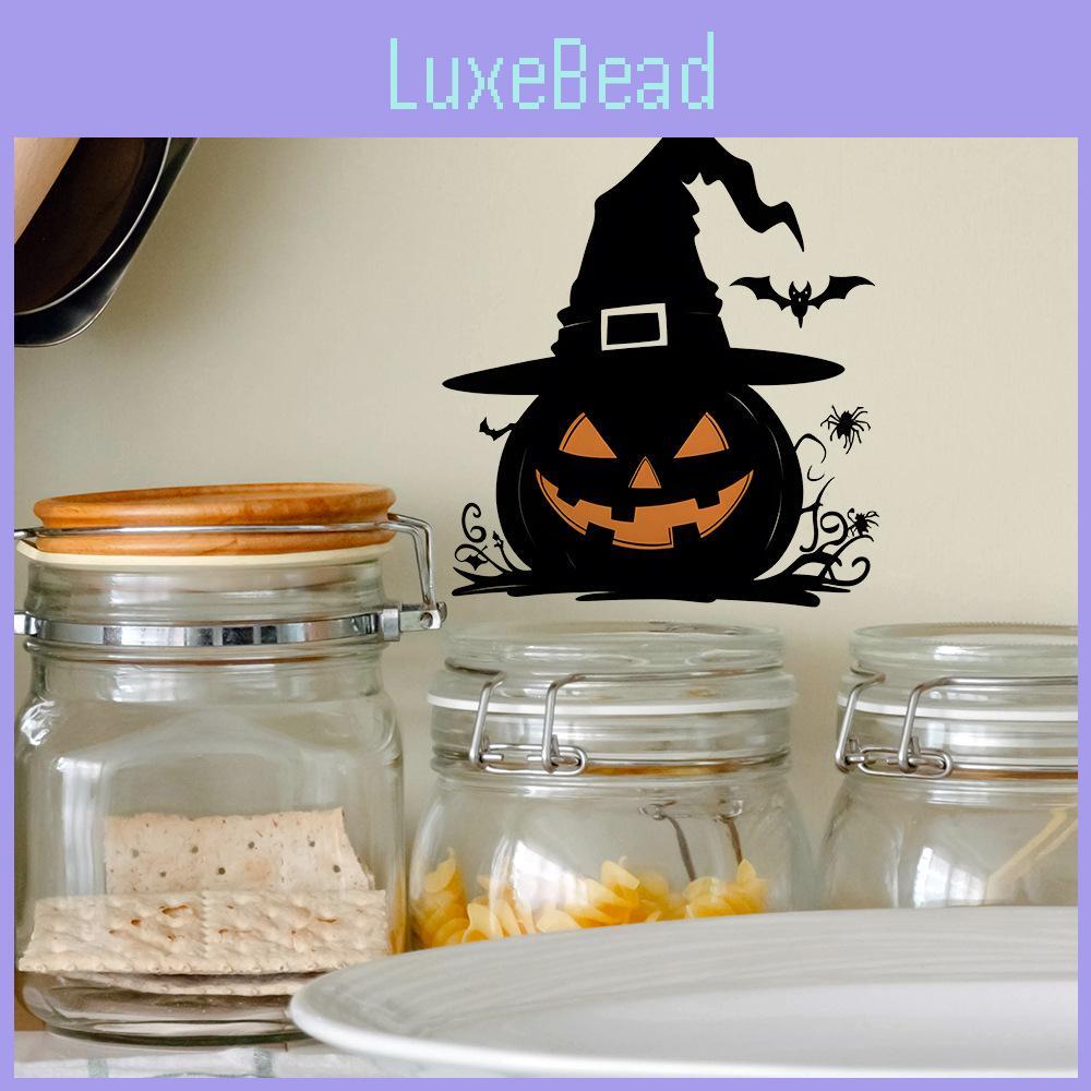 Pvc Halloween Pumpkin Witch Hat Spider Switch Sticker Living Room Wall Decor
