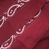 Trifong Paisley Bandana Red Handkerchief Adults 100% Cotton 55cm x 55cm Wine Red