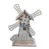 Wooden Electric Windmill House Handmade Material Set Creative Assembled Science Education Jigsaw