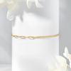 Mcel 14K Eternal Half Clip Chain Anklet