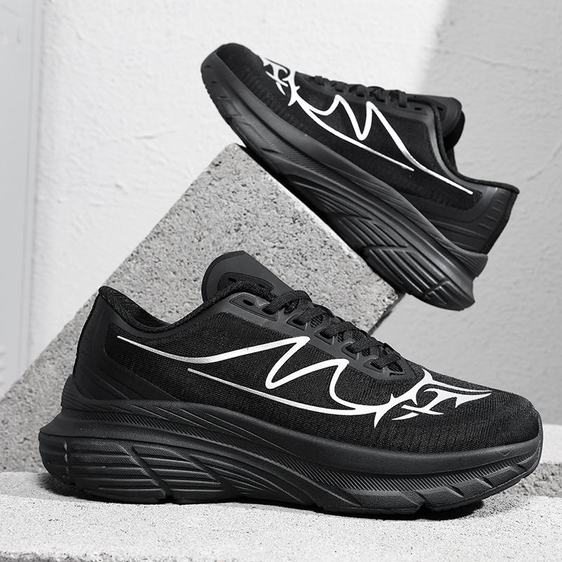 

TUINANLE Кроссовки для бега мужские Весна Осень Дышащая сетка Мужские кроссовки Оранжевый Женские кроссовки для ходьбы 39 чёрный