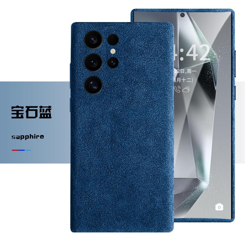 

Чехол для Samsung S25 Ultra из материала Alcantara, приятный для кожи, дышащий, моющийся, с магнитом, новый чехол для телефона для S24 Ultra S25+ Galaxy S25 Ultra сапфир синий