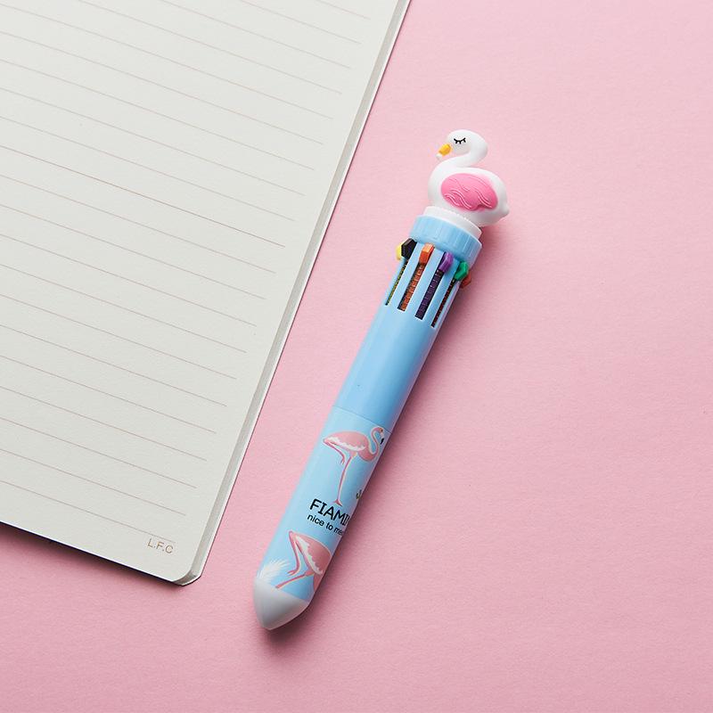 Creative Cartoon Multi-Color Ballpoint Pen for Students and Journals