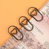 Mini Gold Heart Paperclip Set - Cute Shaped Binder Clips for Student Planners