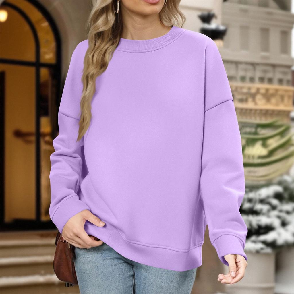 Fashion Loose Sports Crewneck Sweatshirt Casual Pullover Long Sleeve Crewneck Sweatshirt