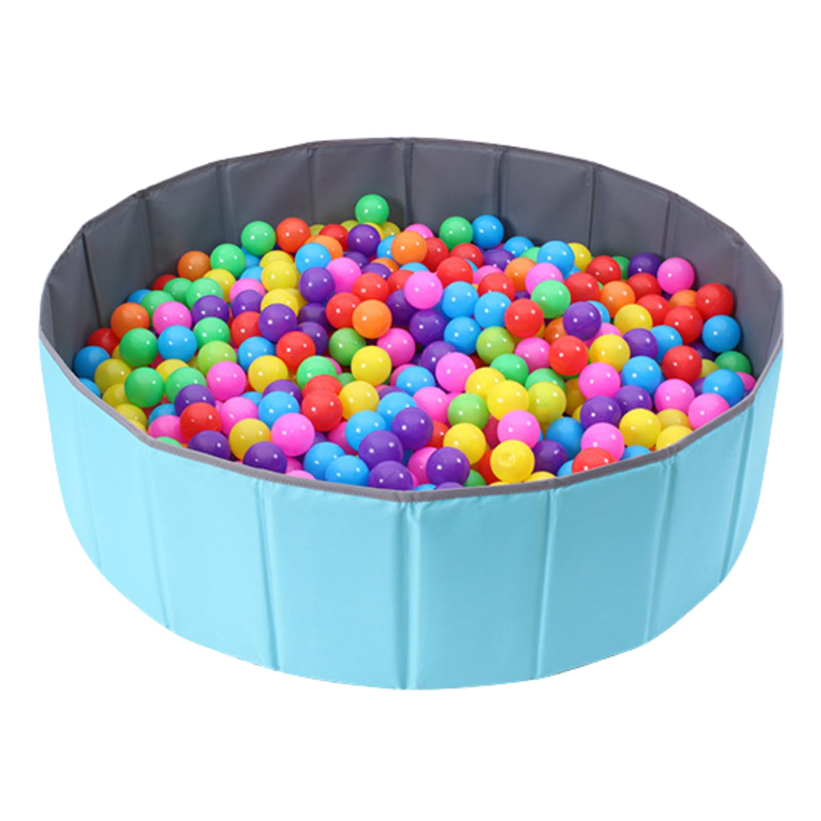 

Cocoriko Folding Ball Pit 4 Sizes 80cm to 150cm Indoor Ball Pool L 120cm Blue