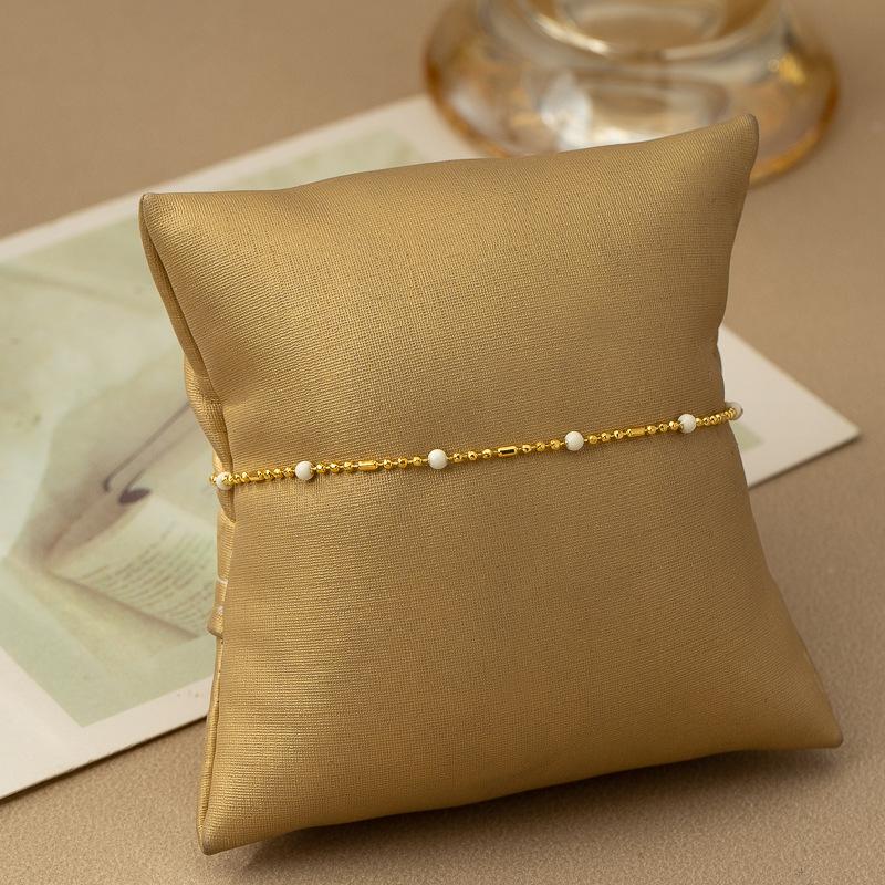 Bohemian item bracelet colored drip glaze beanie item jewelry women's fashion niche dopamine sweet cool collarbone chain